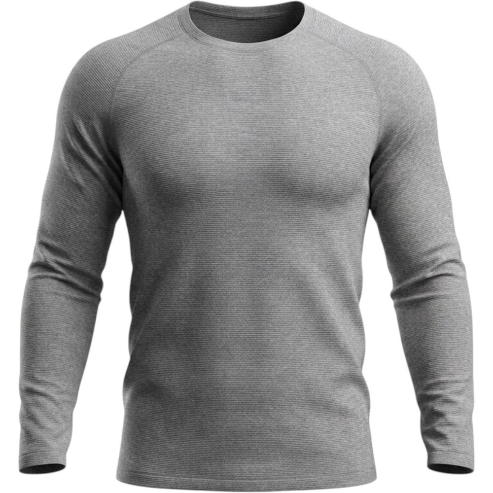 Lululemon Metal Vent Tech Long Sleeve Shirt Mens Gray Seamless Training Top